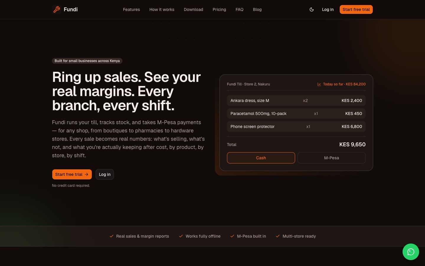 Fundi POS screenshot